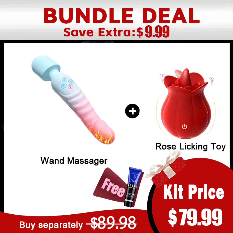 Aura – Heating Dual-Ended Wand Vibrator with Flexible Neck for Clitoral and Internal Stimulation