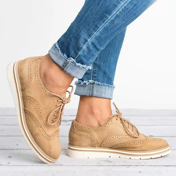 Lace up sale perforated oxfords