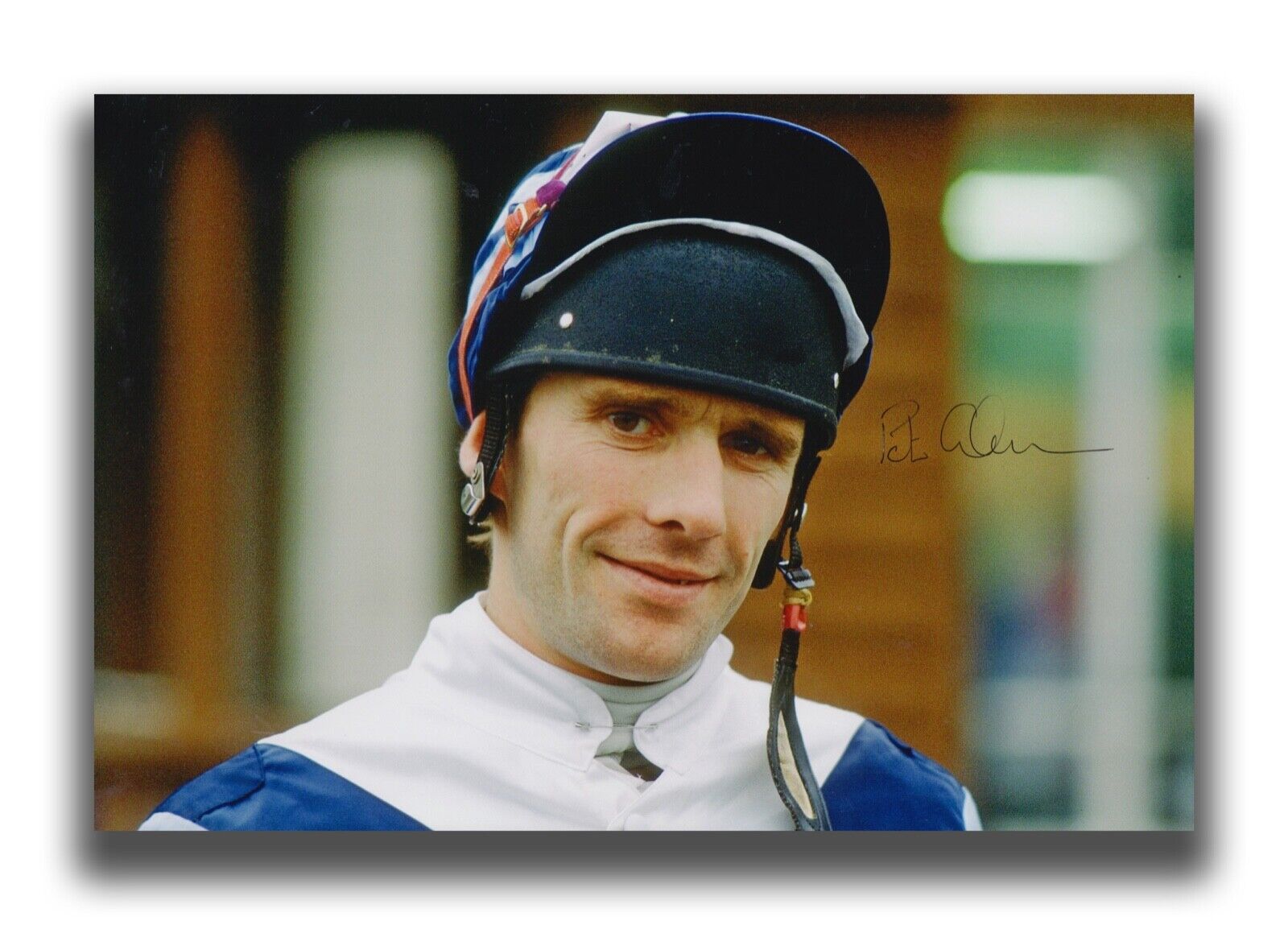 PETER SCUDAMORE HAND SIGNED 12X8 Photo Poster painting - HORSE RACING AUTOGRAPH 4.