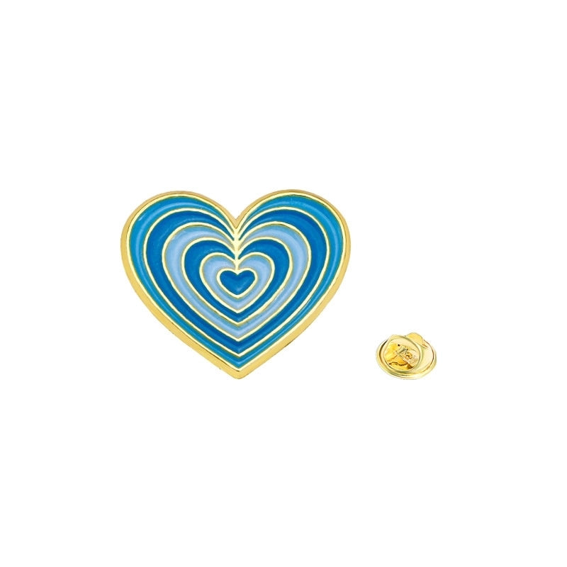 Casual Cute Minimalist Heart Shape Alloy Unisex Brooches