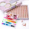 Kit de esmalte em gel de marca pr&oacute;pria com logotipo OEM personalizado 144 Kit de cores neon Kit de esmalte em gel de marca pr&oacute;pria Frascos e embalagens Kit de esmalte em gel
