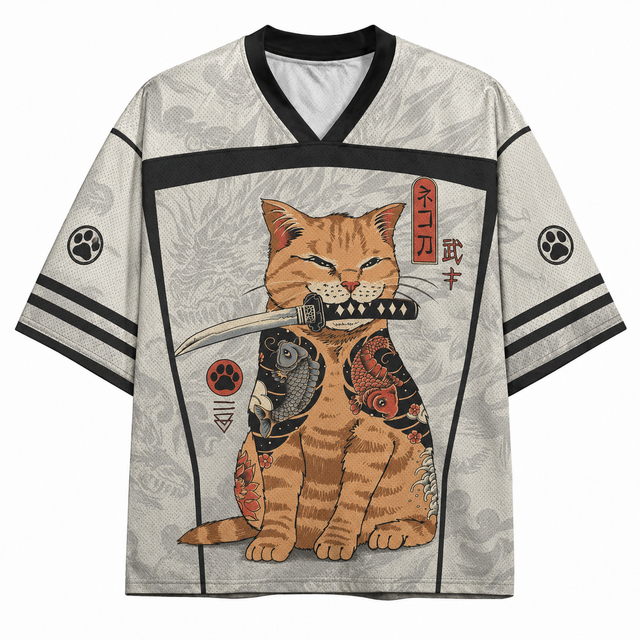 Tabby Cat Mesh Jersey