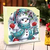 Acrylic Winter Snowman Diamond Painting Paper Towel Napkin Holder for Art Crafts