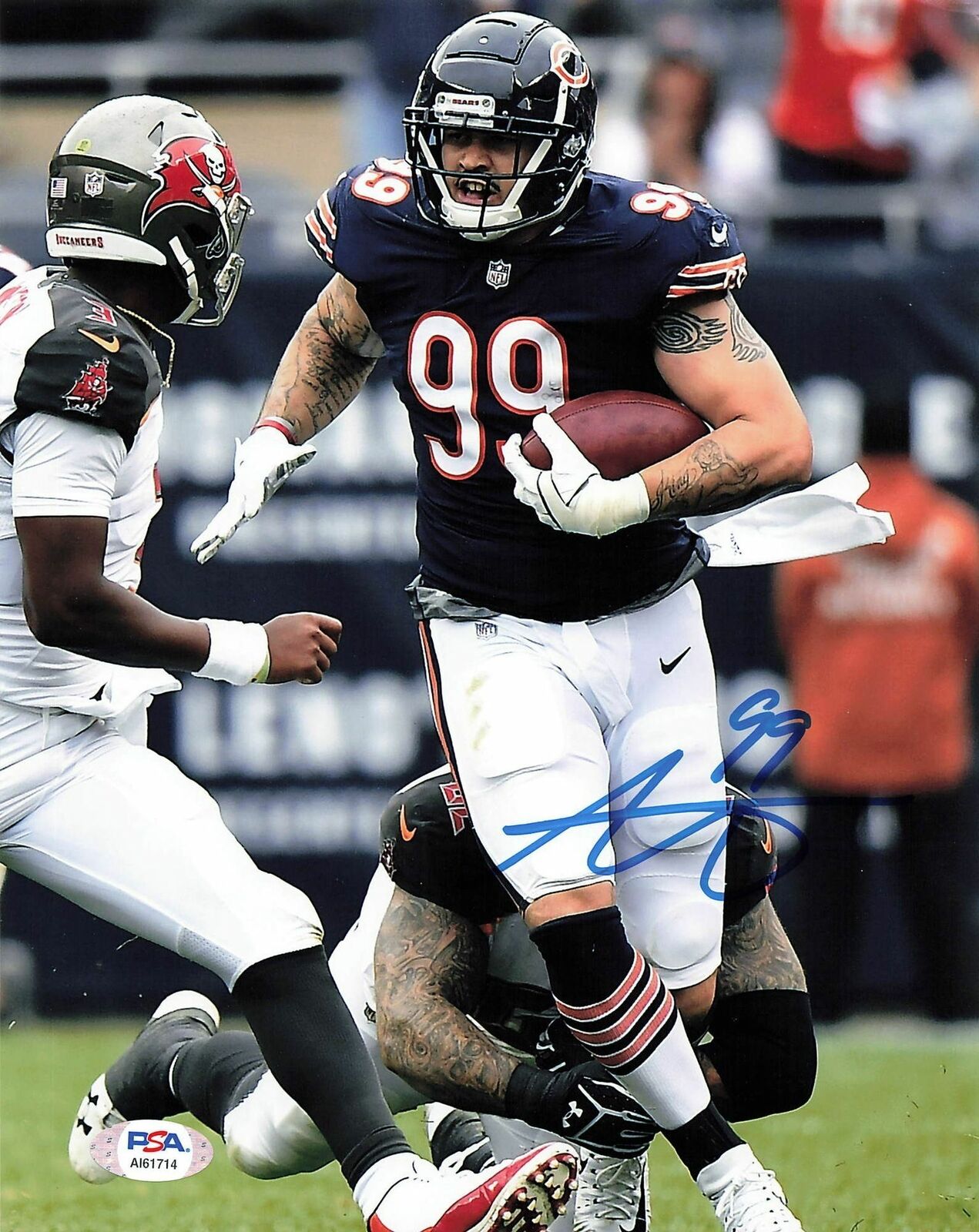 AARON LYNCH Signed 8x10 Photo Poster painting PSA/DNA Chicago Bears Autographed