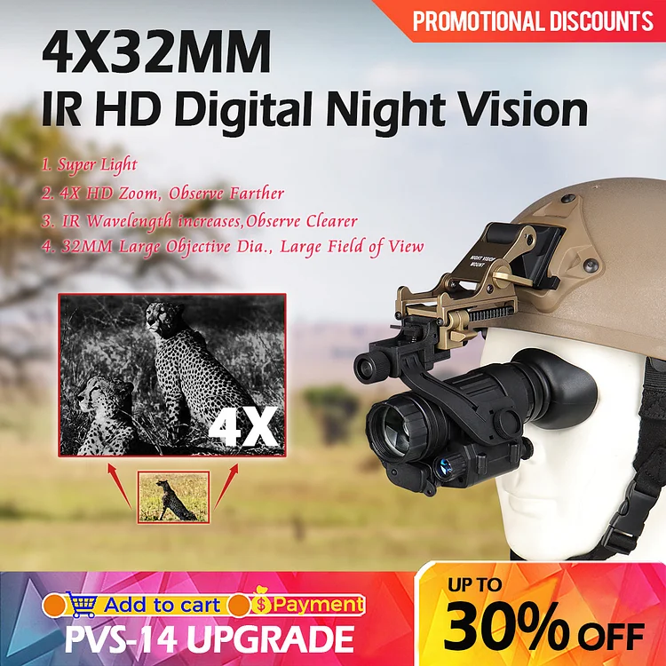 PV 4X32 night vision scope, day and night of night vision . Lightweight design