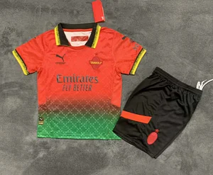 2024/2025 AC Milan Fourth Away Red Soccer Jersey 1:1 Thai Quality Kids Size