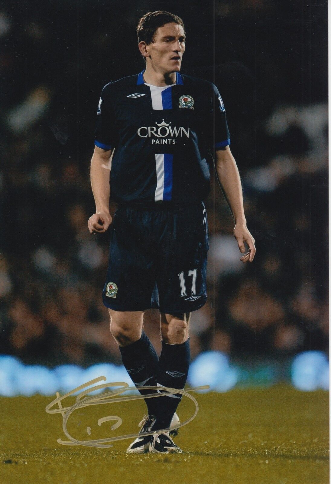 BLACKBURN ROVERS HAND SIGNED KEITH ANDREWS 12X8 Photo Poster painting.