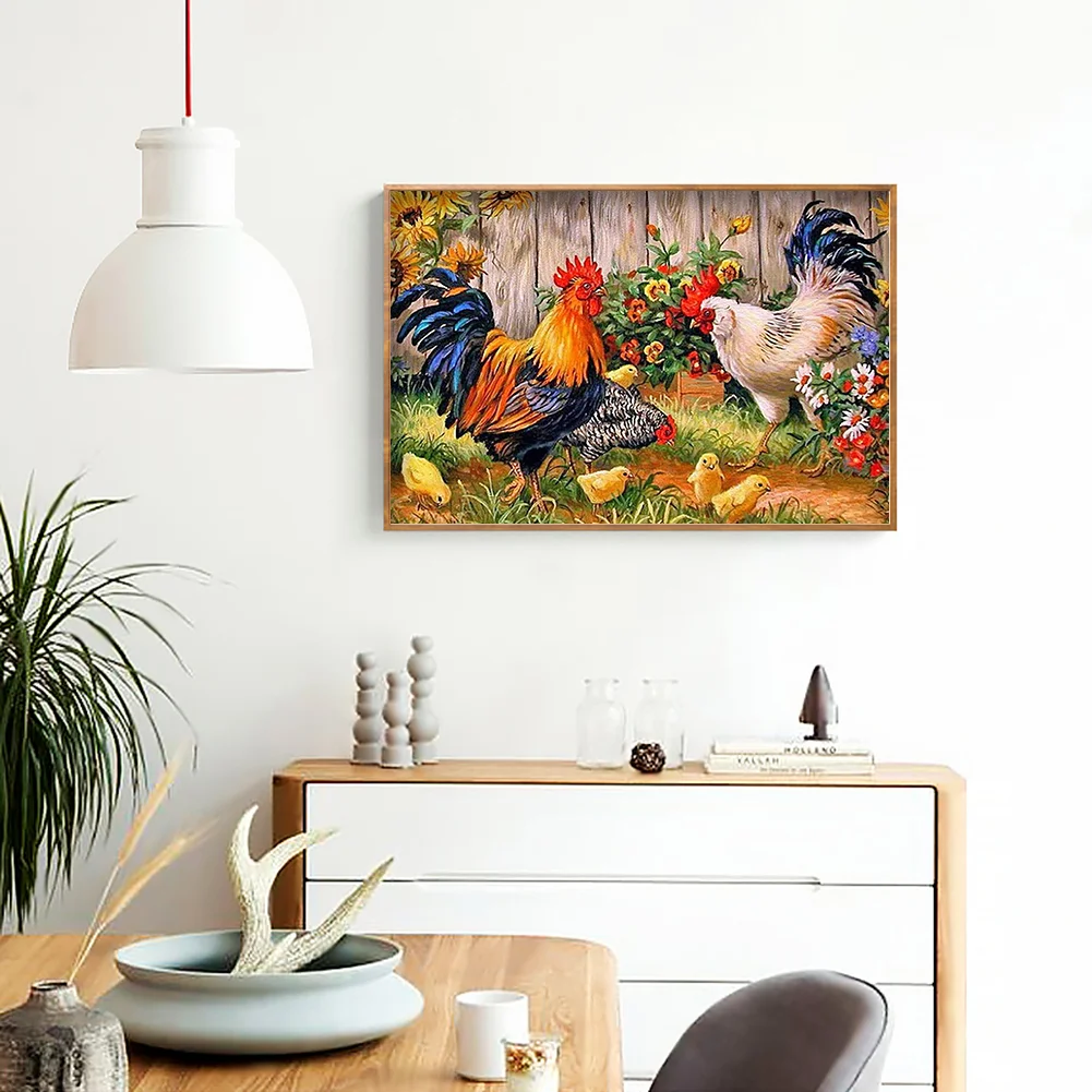 Diamond Painting - Full Round Drill - Chicken(40*30cm)