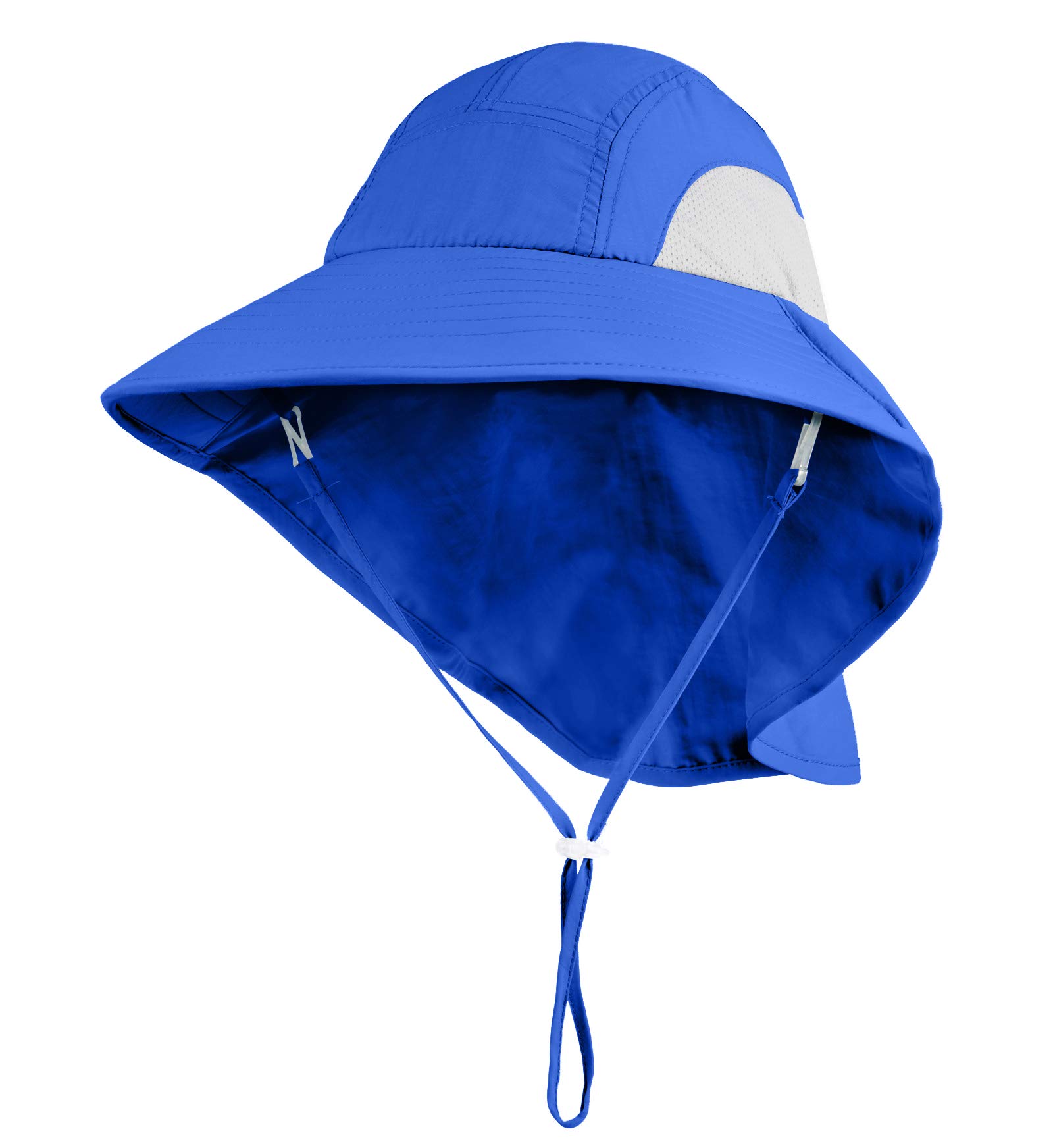 Home Prefer Kids Large Brim UV Protection Sun Hat with Neck Flap Mesh Fishing Cap