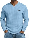 Men's Casual All-Match Waffle Long Sleeve