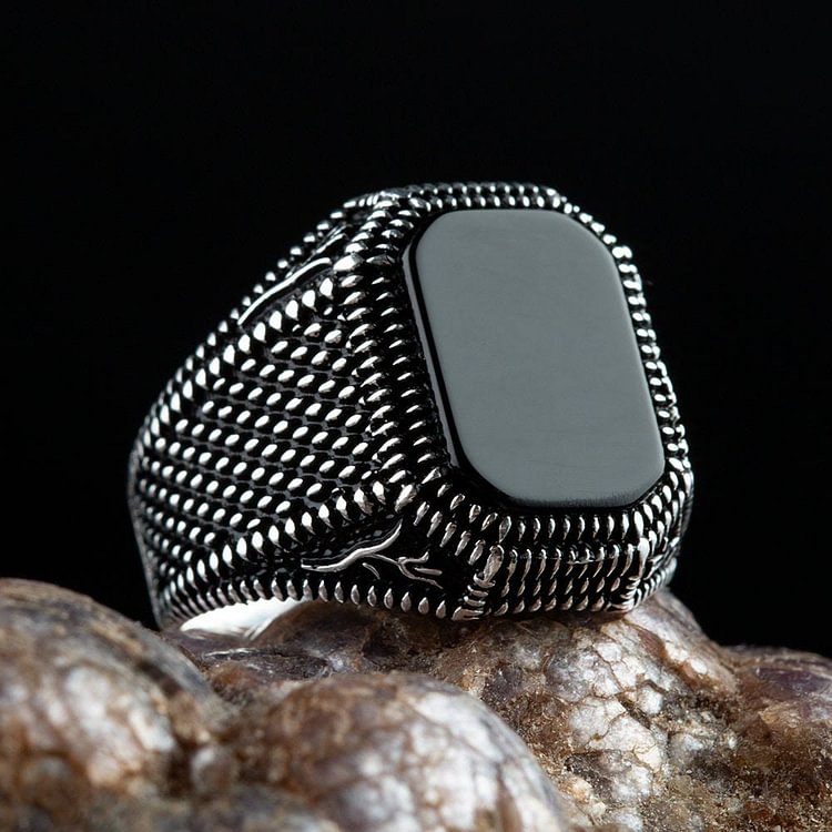 FREE Today: "Reign Of Power" Men's Black Onyx Ring