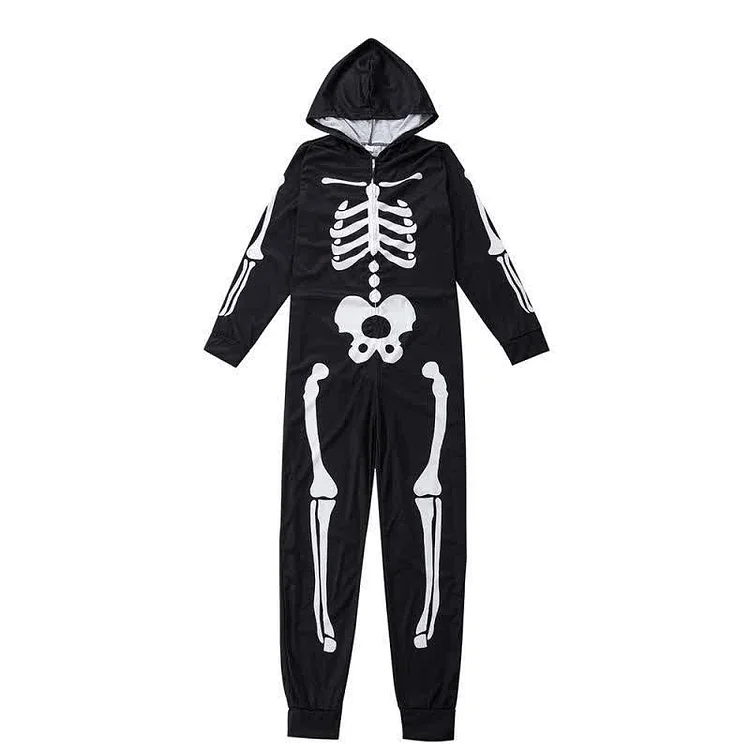 Family Matching Skeleton Pajama Jumpsuit