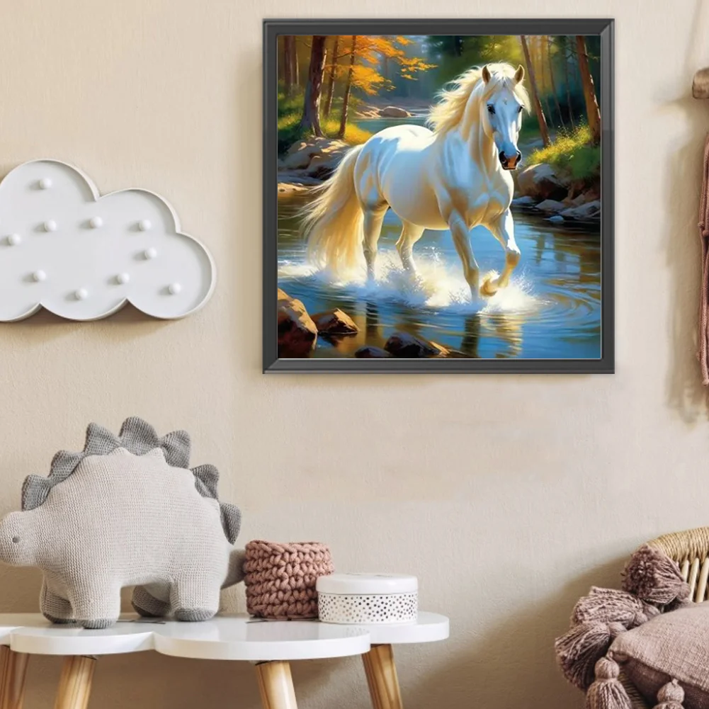 Diamond Painting - Full Round Drill - Horse(Canvas|40*40cm)