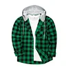 Men's 2024 New Loose Casual Long-sleeved Hooded Plaid Shirt