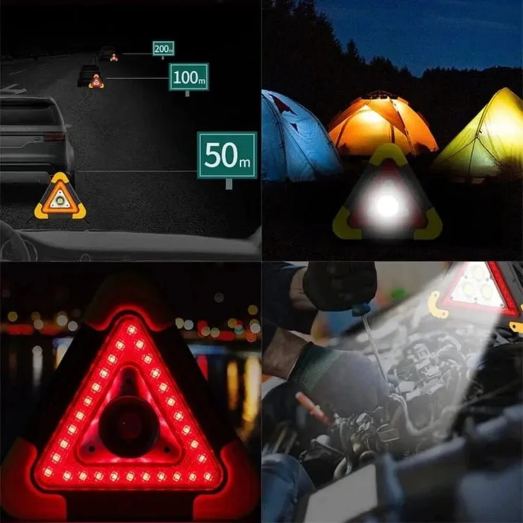 🚗Großes Sonderangebot – 50 % Rabatt🆘3-IN-1 Dreieckige Solar-Notfall-Signalleuchte für den Straßenrand✨