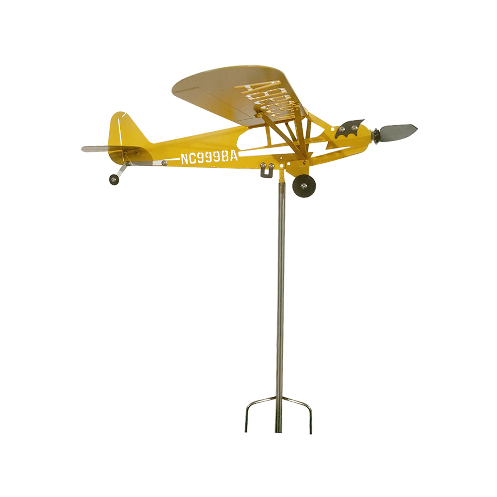 

Metal Aircraft Weather Vane Wind Spinner Gift for Children Garden Patio Decor, 501 Original