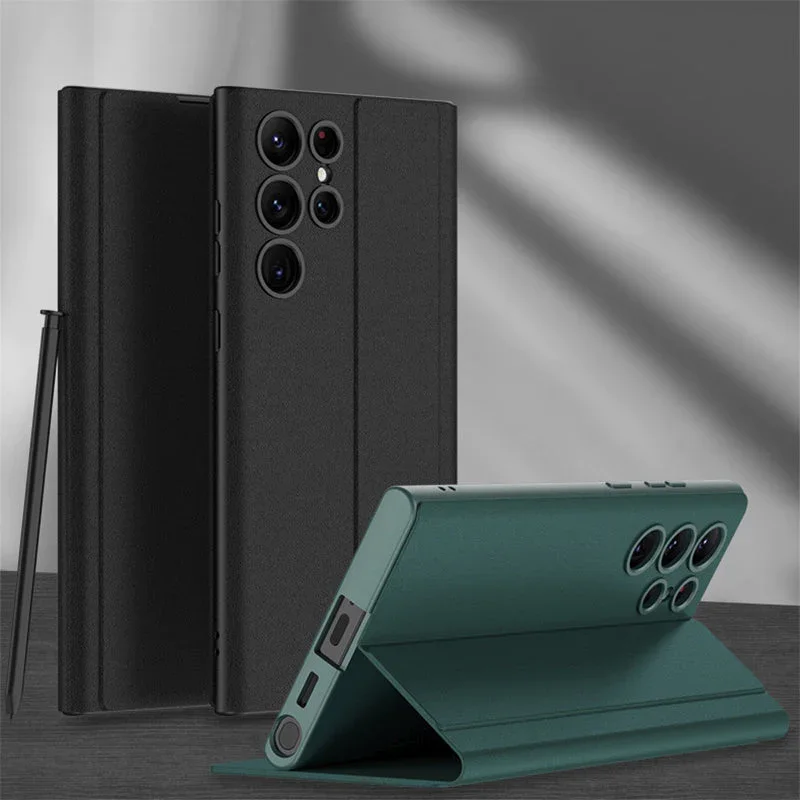 Suitable For Samsung S22 Business Flip Holster Anti-Fall Mobile Phone Case