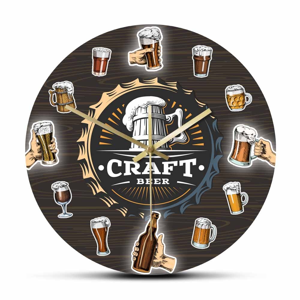 

Bar Sign - Frameless Acrylic Wall Clock, 501 Original