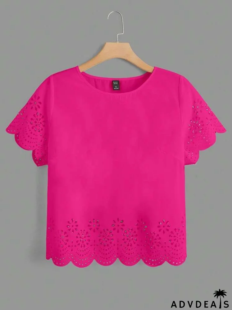 Plus Laser Cut Scallop Trim Solid Top