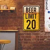 Beer Limit 20 - Metal Tin Signs(8*12Inch/12*16Inch) - Bar