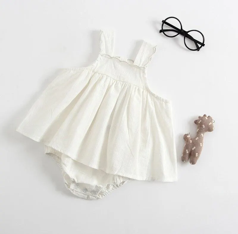 New 2021 Baby Girls Clothing Fashion Lapel Short Sleeves Rompers Summer Stars Printing Infant Clothes Baby Girls Rompers