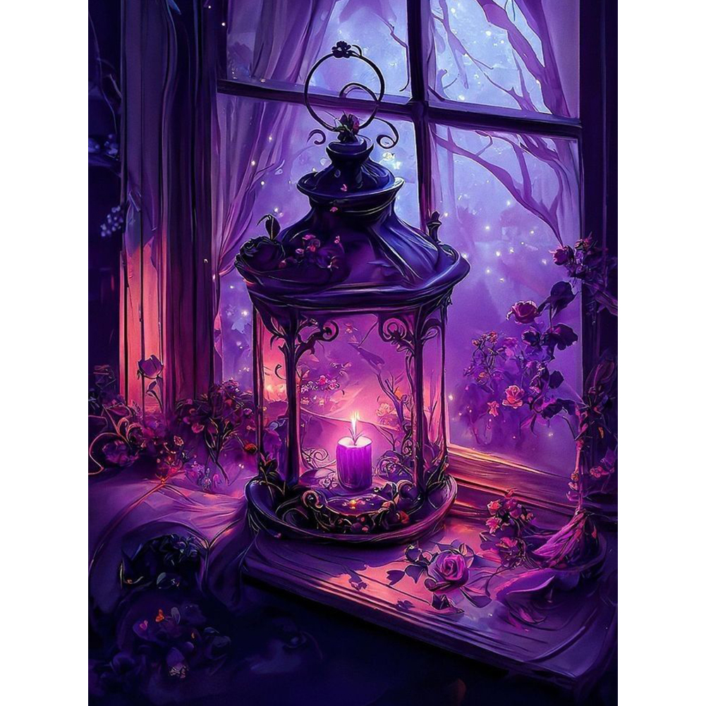 Lamp 30*40cm(canvas) full round drill diamond painting
