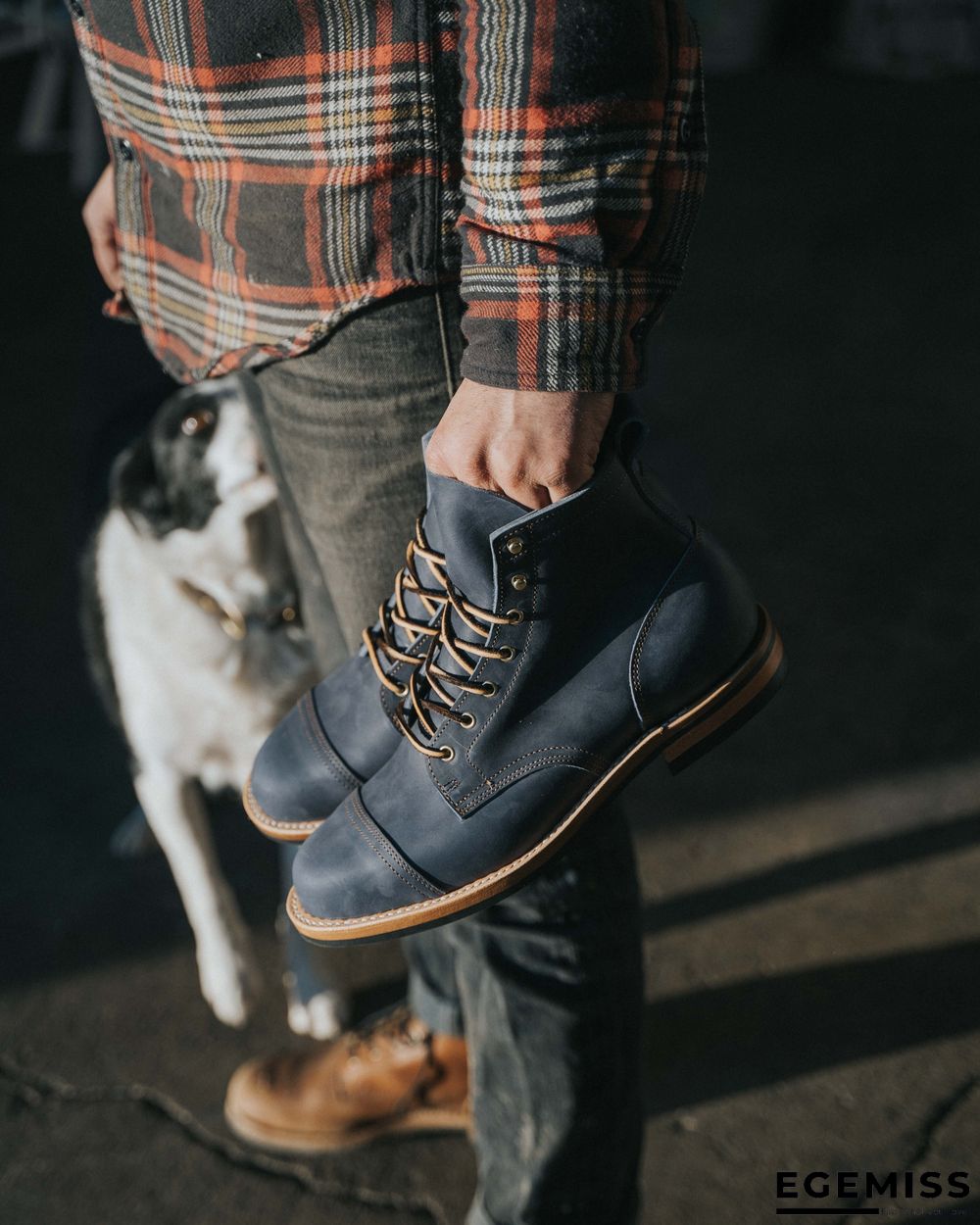 Cow Split Leather Men Boots Comfortable Boots Men Footwear Rubber Ankle Boots Men's Shoes | EGEMISS