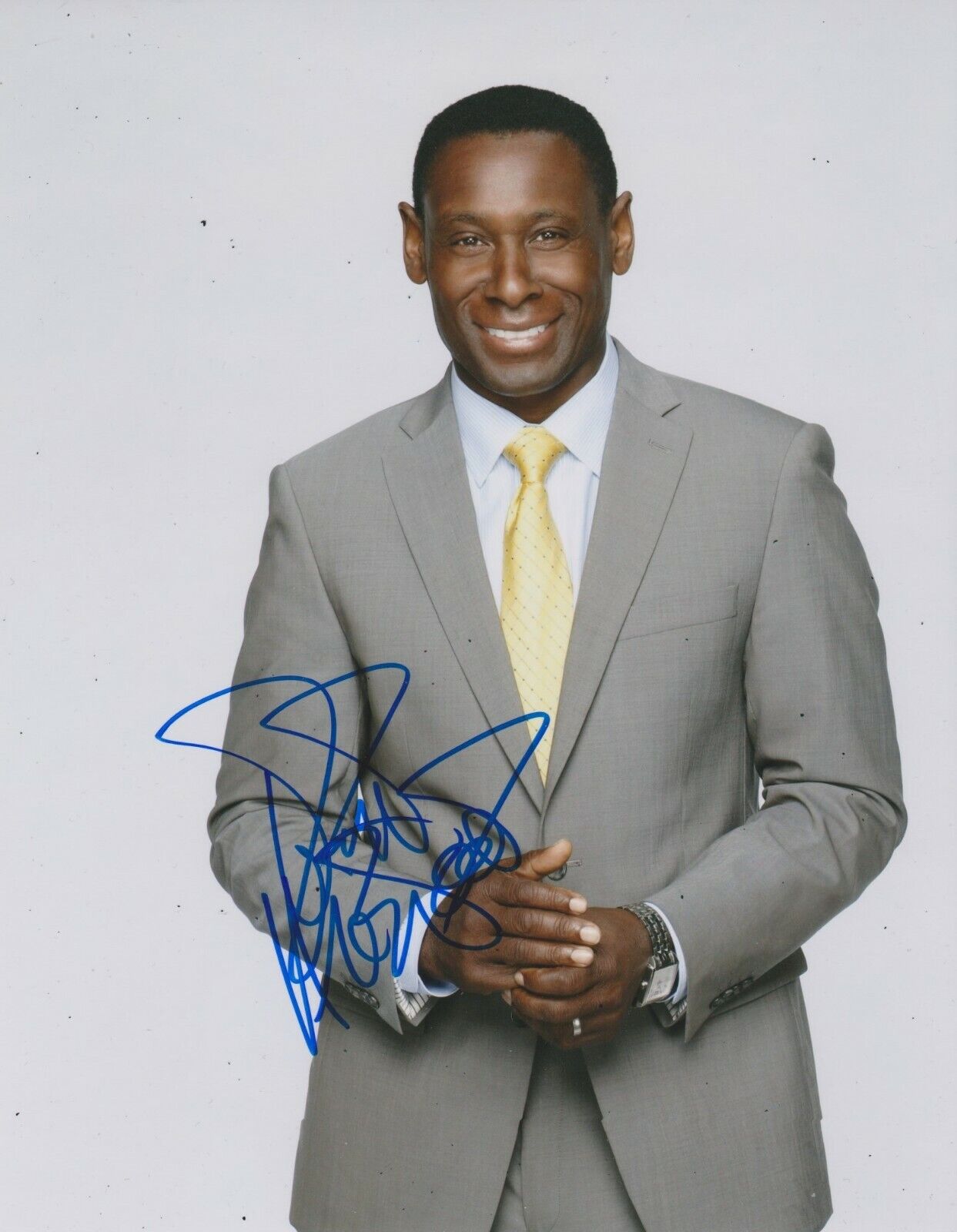 David Harewood Signed Selfie 10x8 Photo Poster painting AFTAL