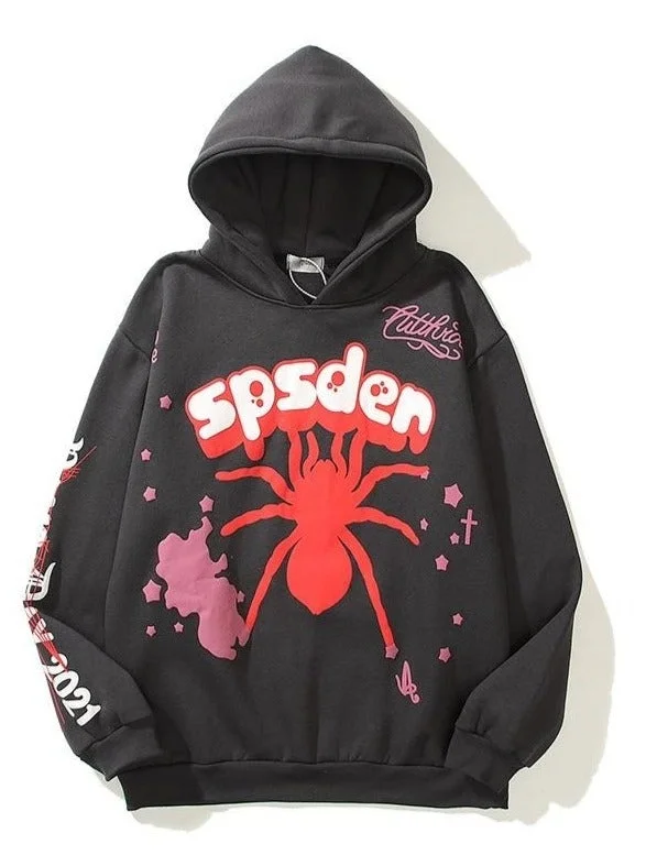 Kanye West Sweatshirt 3D Spider Floral Unisex Stranger Things Hoodie