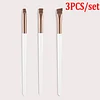 Eyeliner Eyebrow Brush Angled Flat Head Fiber Hair Brow Contour Eyeliner Fine Makeup Brushes Professional Makeup Tools 1/2/3pcs