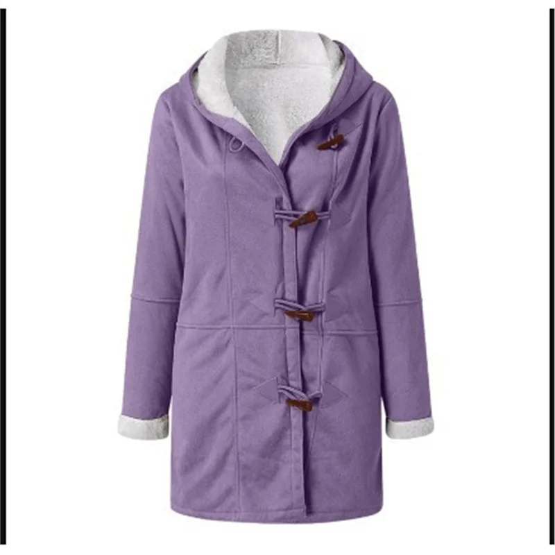 Athvotar Athvotar 2025 New Plus-Coat Pocket Women's Coat Stylish Elegance