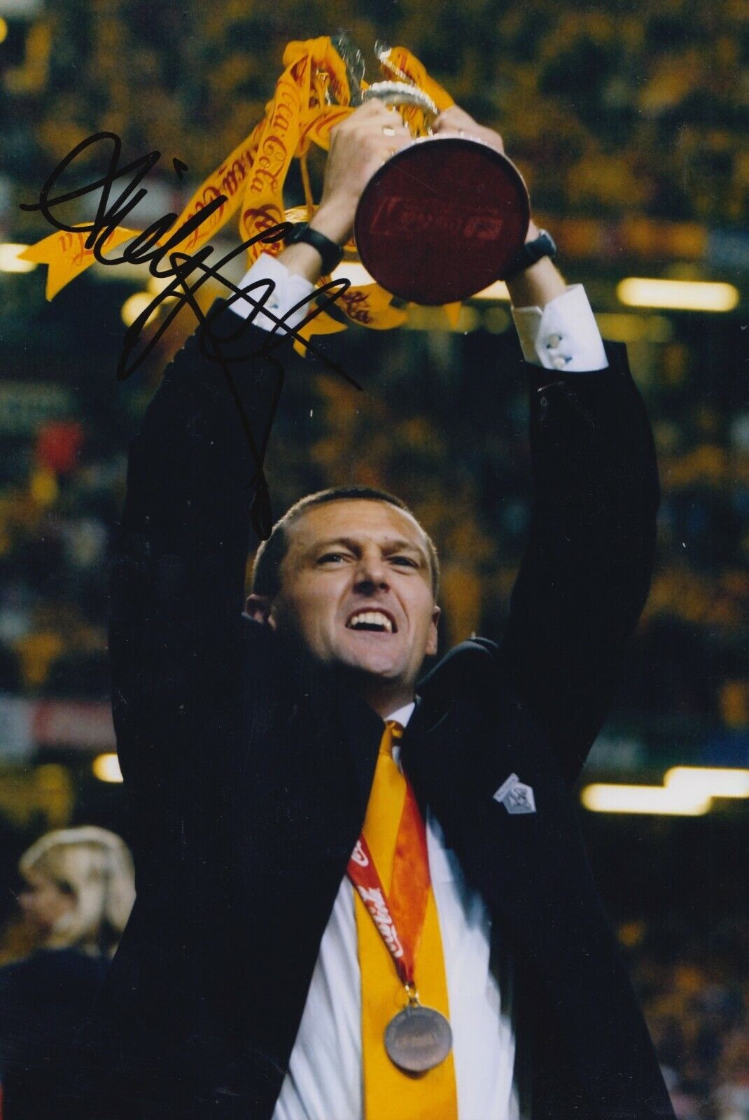 Aidy Boothroyd Hand Signed 12x8 Photo Poster painting - Watford - Football Autograph 1.