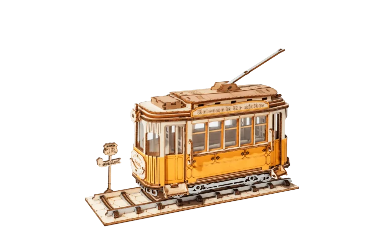3D Modern Wooden Puzzle | Tramcar