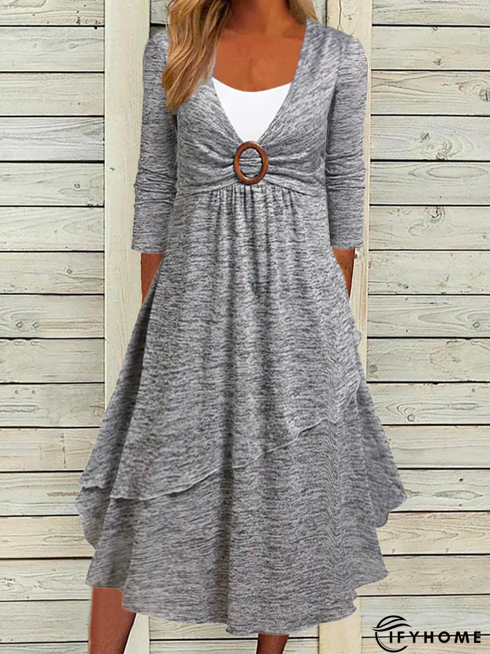 Casual Plain Dress | IFYHOME