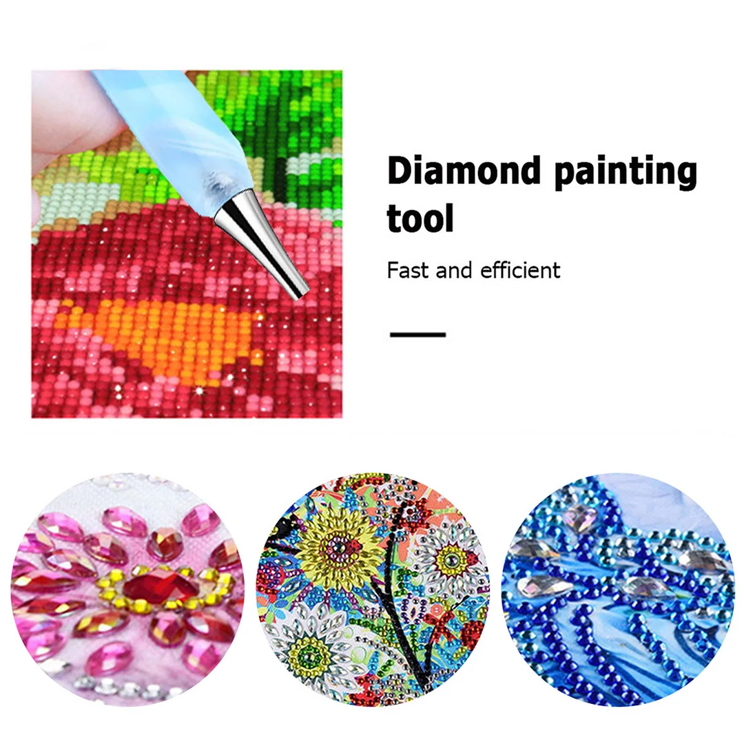 13pcs 5D Resin Diamond Painting Pen Nib DIY Craft Point Drill Pen