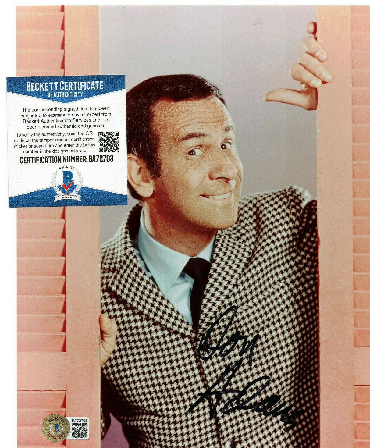 Don Adams Signed 8x10 Photo Poster painting Autographed, Get Smart, Agent 86, Beckett BAS COA