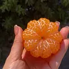 Hand-carved orange shape from pure natural jade - a collectible item