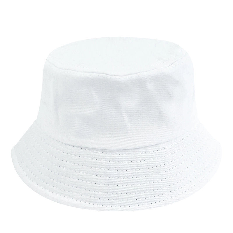 Solid Color Fisherman Hat Solid Color Light Board Pure Cotton Basin Hat Female