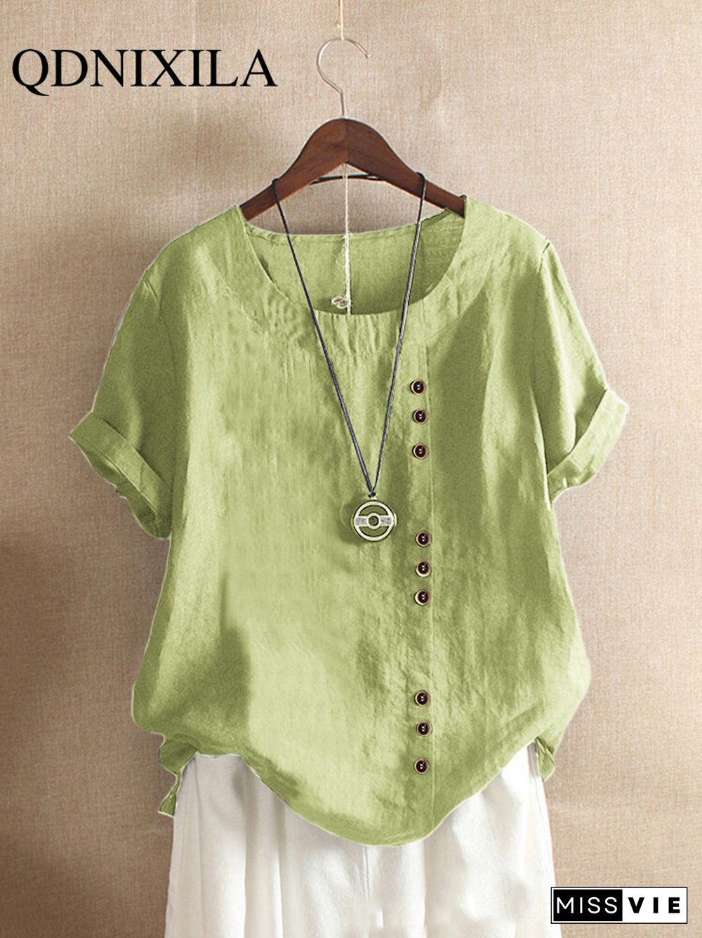 New Summer Oversize T-Shirt Large Casual Loose Cotton Linen Short Sleeve Pullover Tops Shirts For Women Woman Tshirts Clothes