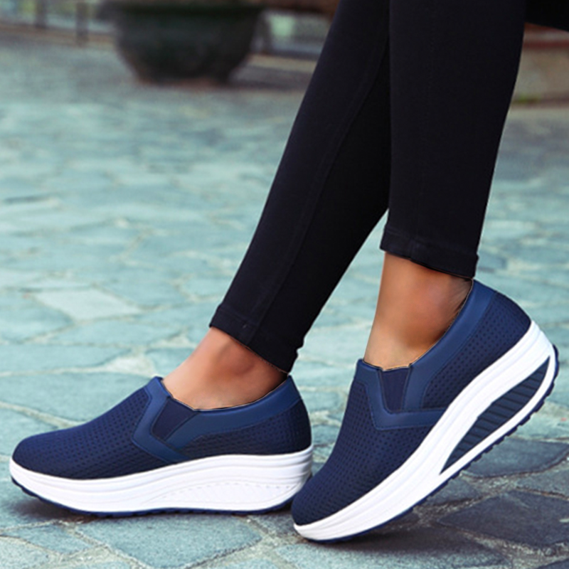Women's Slip on Air Cushion Walking Shoes for Work
