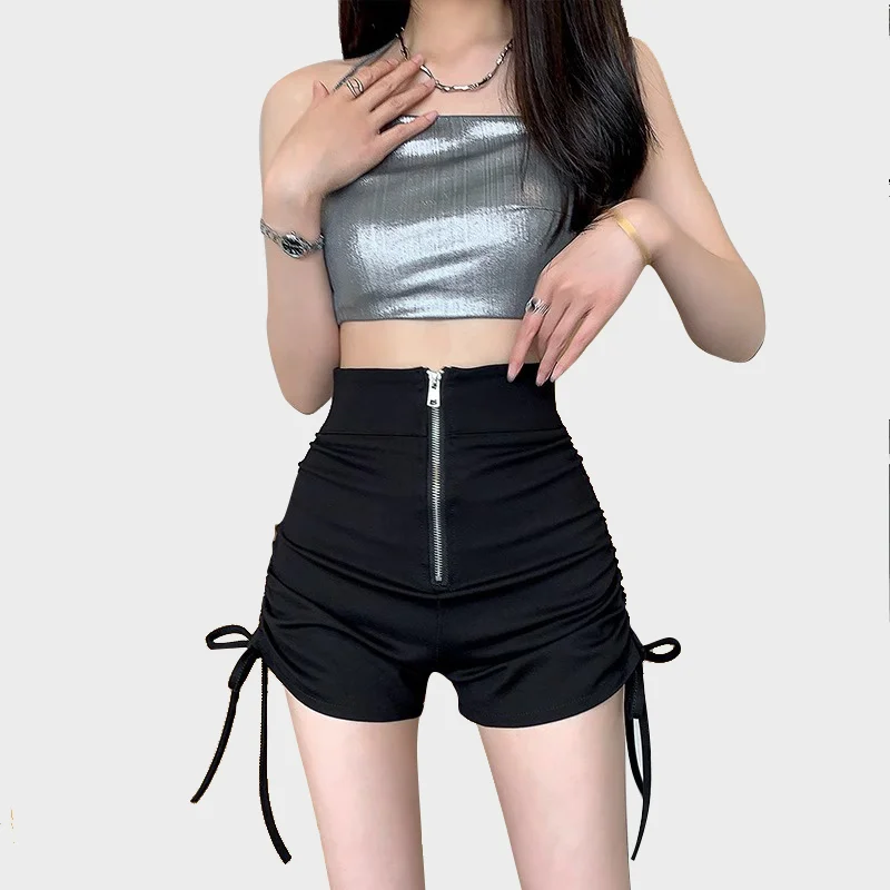 Black Bows Tights Casual Shorts