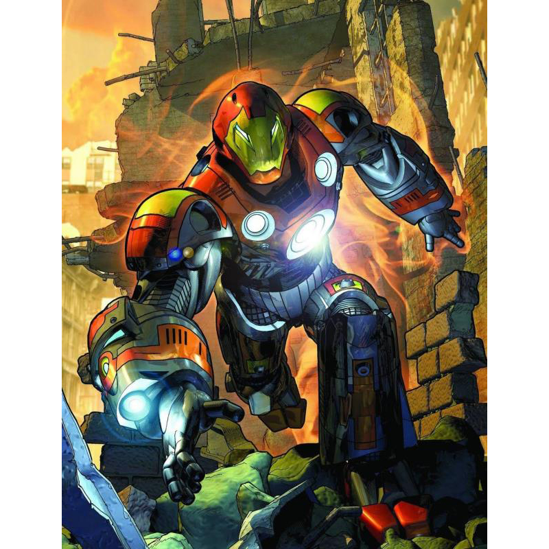

30*40CM-Round Drill Diamond Painting-Metal Man, 501 Original