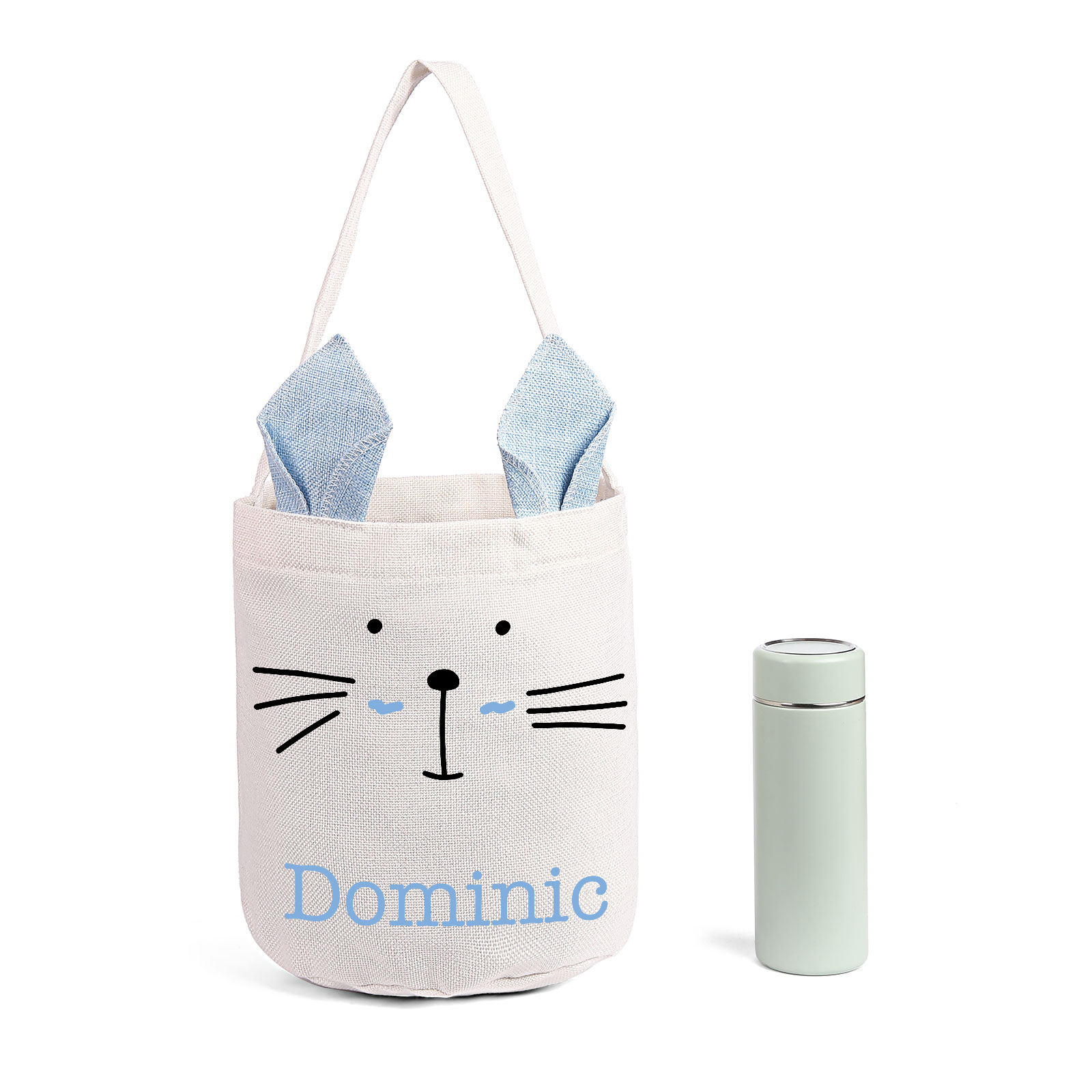 Sac de Pâques Lapin 1 Prénom Personnalisé