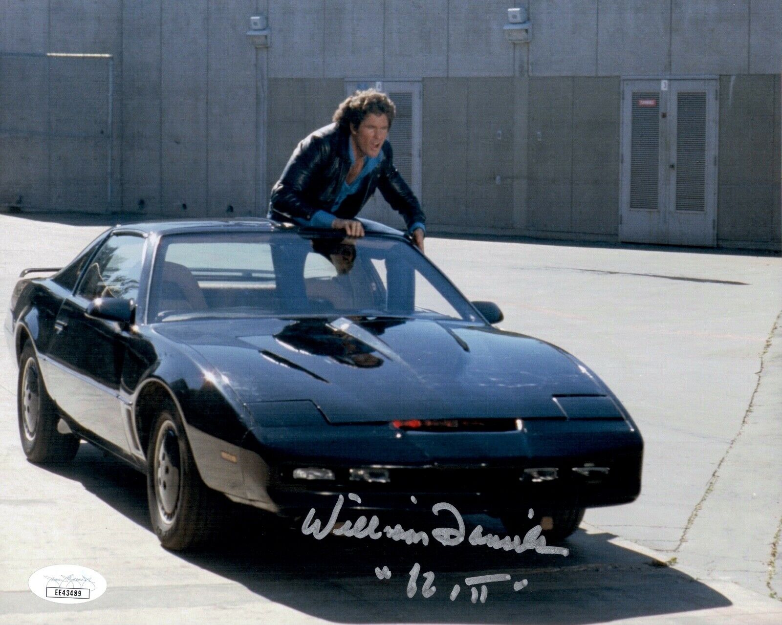 William Daniels Signed KITT Knight Rider 8x10 Photo Poster painting IN PERSON Autograph JSA COA