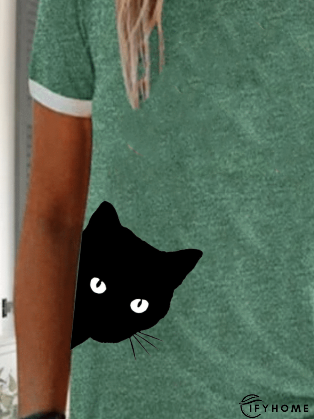 Printed Cotton Casual T-Shirt Top | IFYHOME