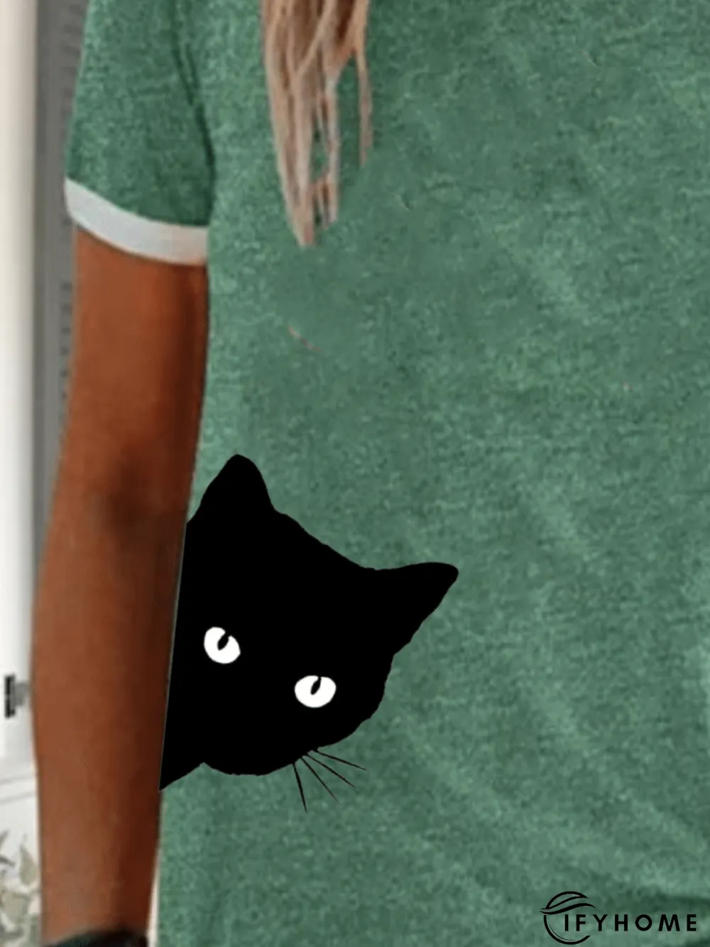 Printed Cotton Casual T-Shirt Top | IFYHOME