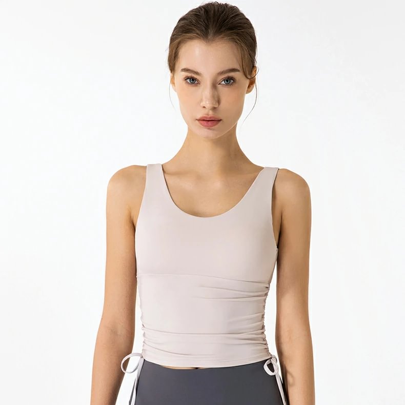 Hergymclothing drawstring cami top display