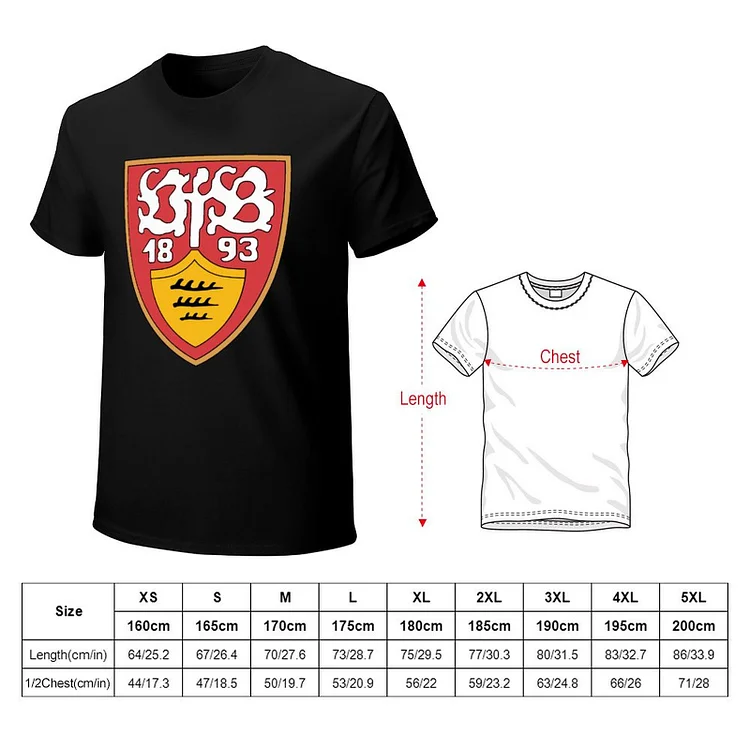 VfB Stuttgart Core Stretch Slim Cneck Gildan Tee T-Shirt Herren