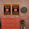 2PCS Warning - Metal Tin Signs Set(8*12Inch)