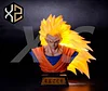 Super Saiyan 3 Son Goku Bust Statue - Dragon Ball Resin Statue - XS Studios